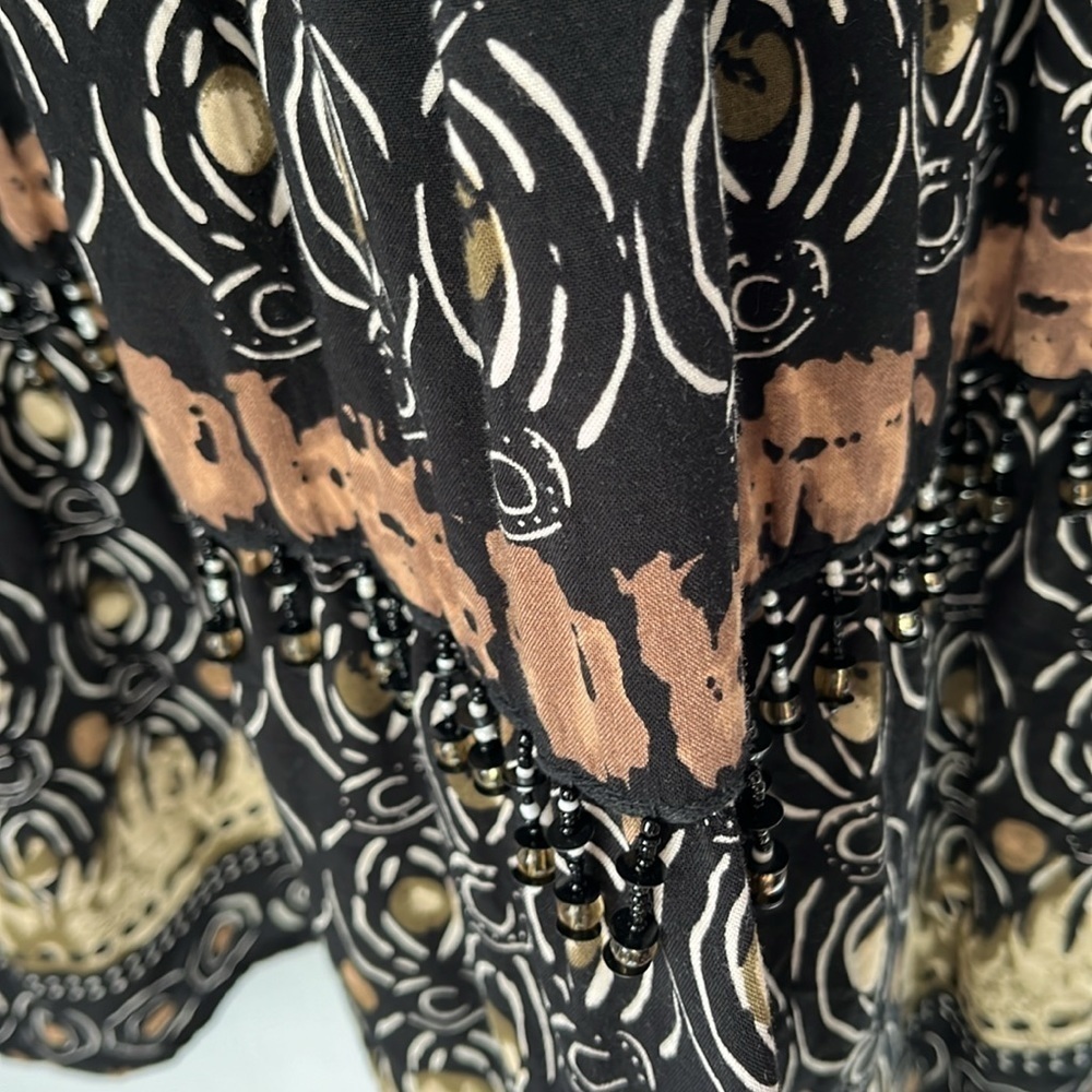 Notations Multi Print Boho Skirt Flowe - image 2